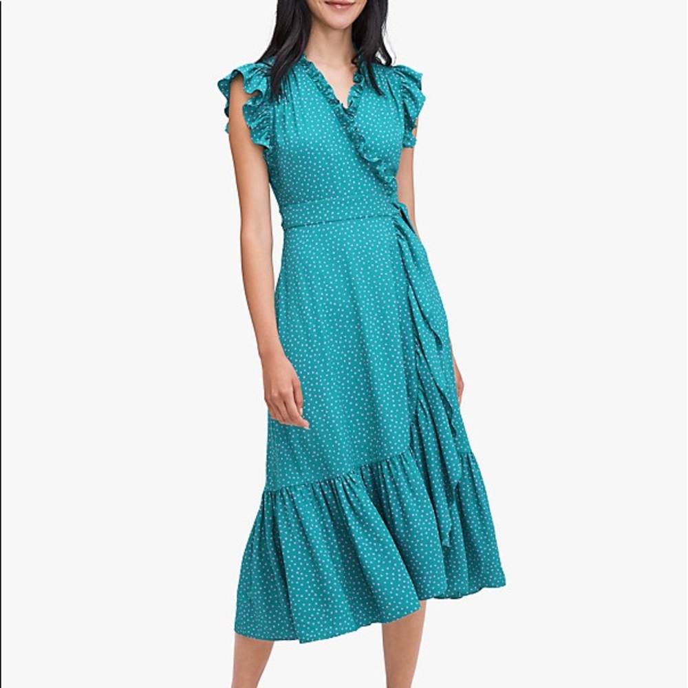 NWOT Kate Spade poolside dot wrap dress